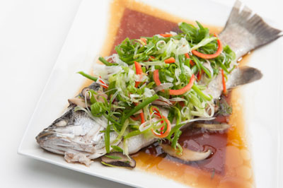 Steamed Whole Fish with Gin